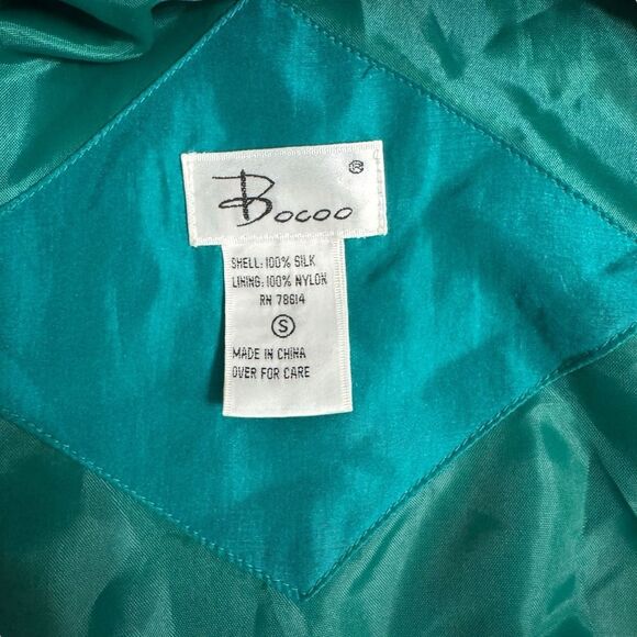 Vintage Bocoo Silk Tracksuit Hot Air Balloon Print Jacket Pants Set Size Small - Picture 9 of 15